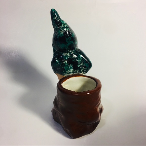 Vintage Ceramic Gnome Planter - Picture 3 of 6